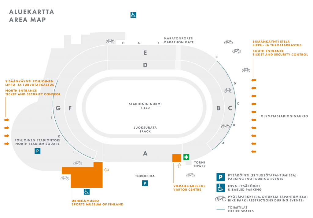 Saapuminen Olympiastadionille | Olympiastadion