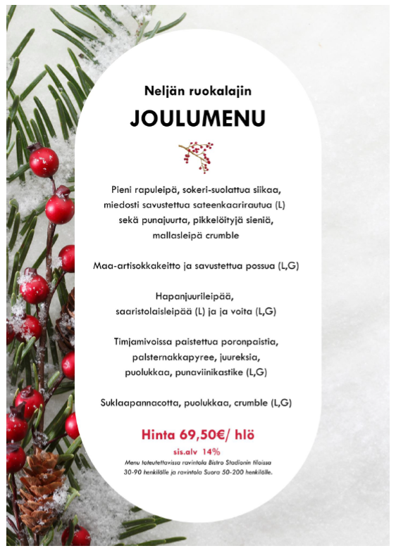 Joulumenu 2